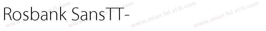 Rosbank SansTT字体转换
